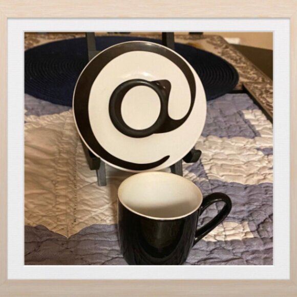 Vintage Two Ounce @ Expresso Cup & Saucer - Picture 1 of 4